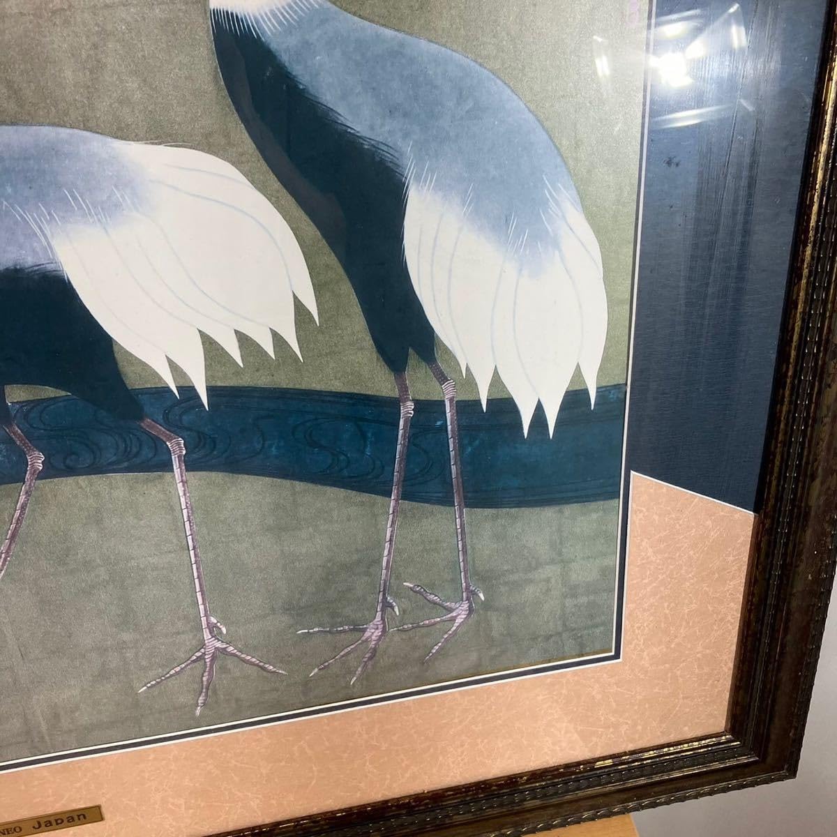 酒井抱一、菖蒲鷭図、超希少・大判画集画、新品高級額装付 snk-k10-081-1.jpg